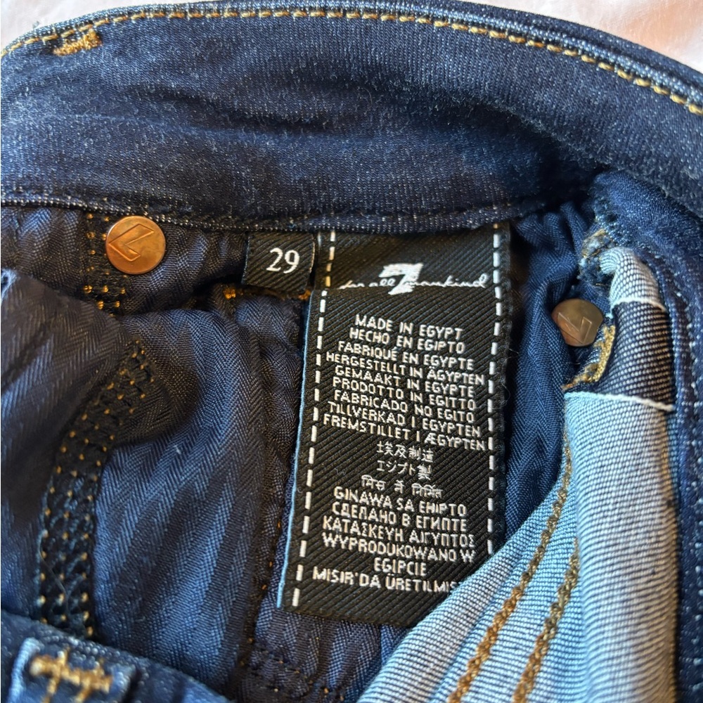 7 For All Mankind Dark Blue Women's Jeans